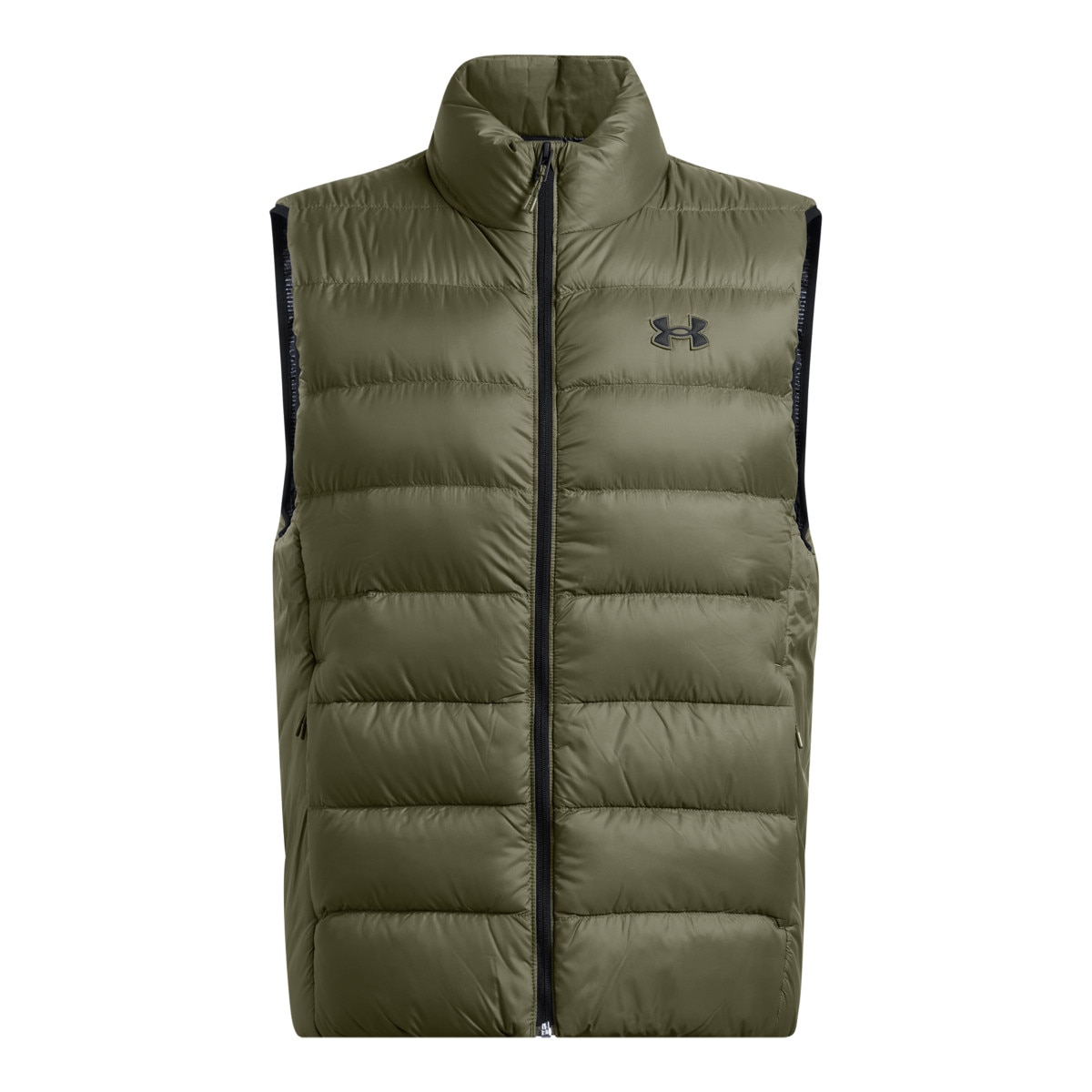 Męski bezrękawnik puchowy pikowany Under Armour Legend Down Vest - oliwkowy/khaki - UNDER ARMOUR