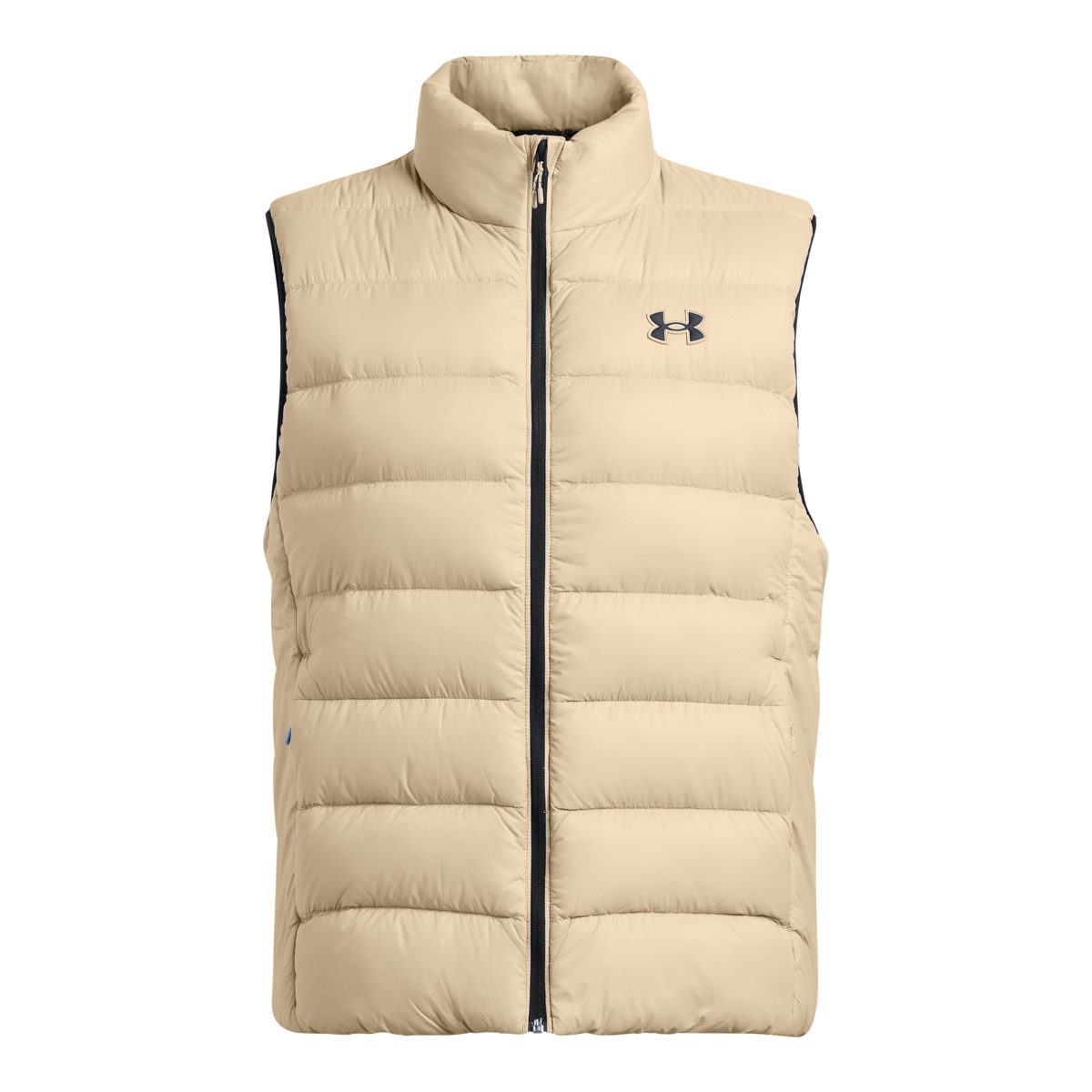 Męski bezrękawnik puchowy pikowany Under Armour Legend Down Vest - beżowy - UNDER ARMOUR