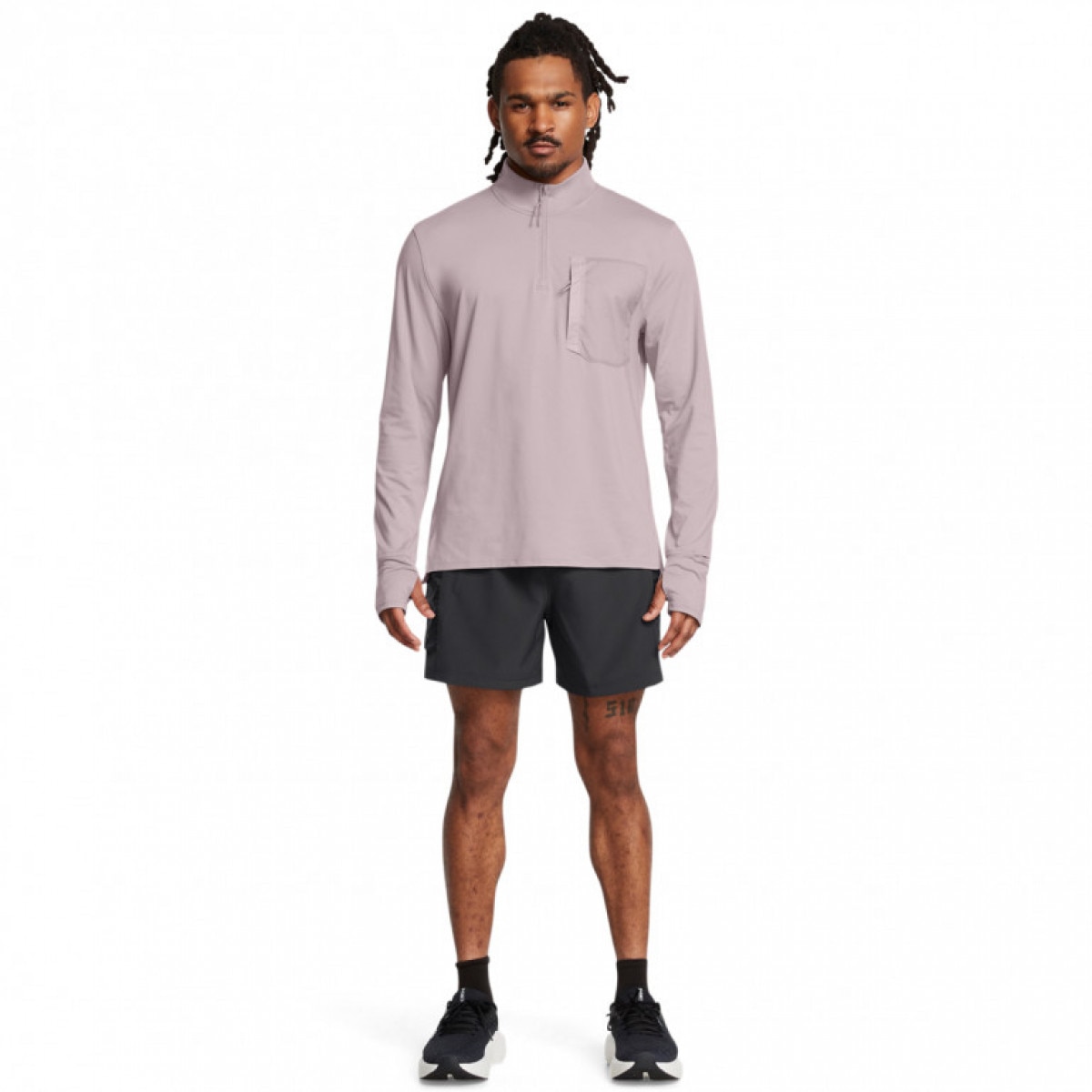 Męskie spodenki do biegania Under Armour UA Trail Run 5\'\' Shorts - czarne - UNDER ARMOUR