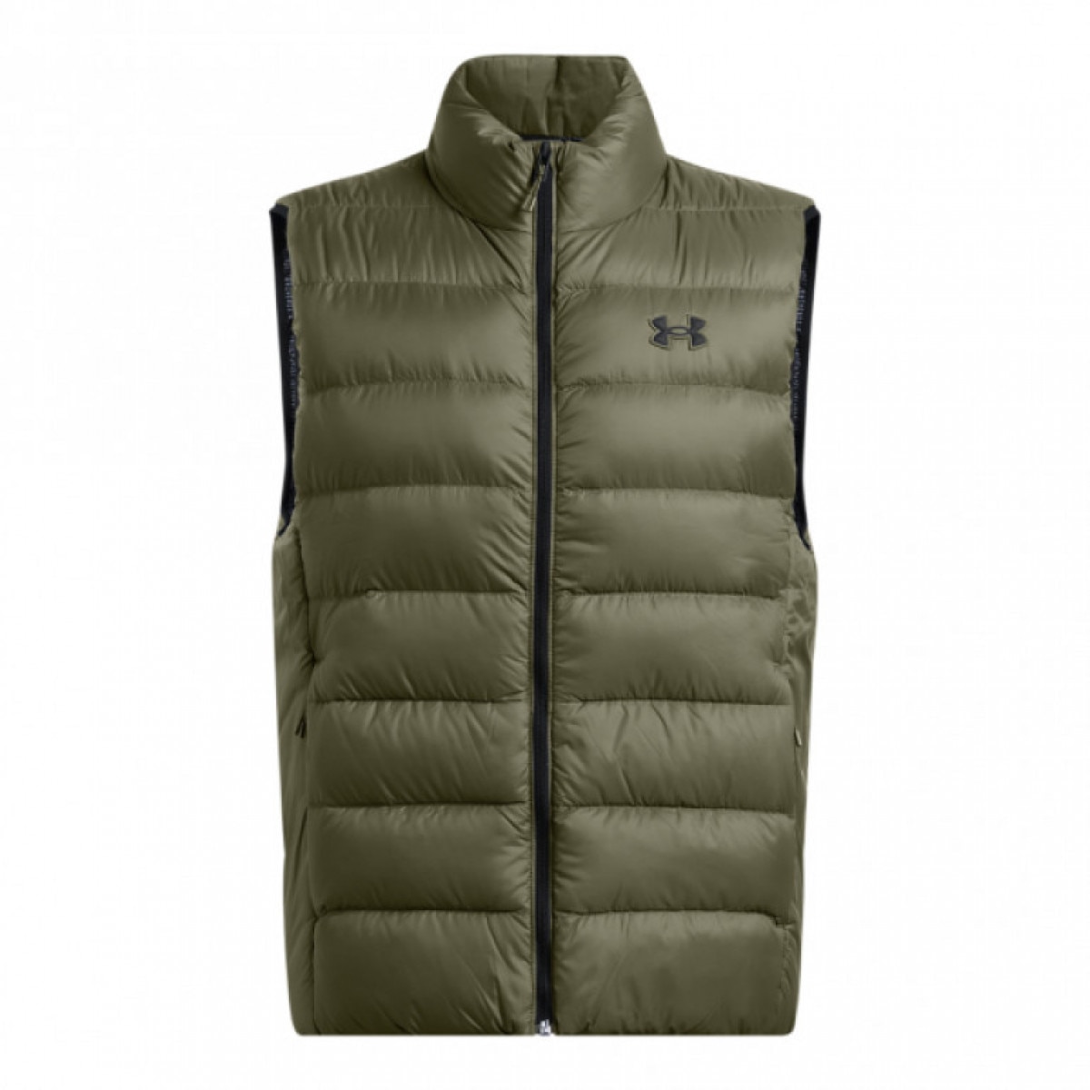 Męski bezrękawnik puchowy pikowany Under Armour Legend Down Vest - oliwkowy/khaki - UNDER ARMOUR