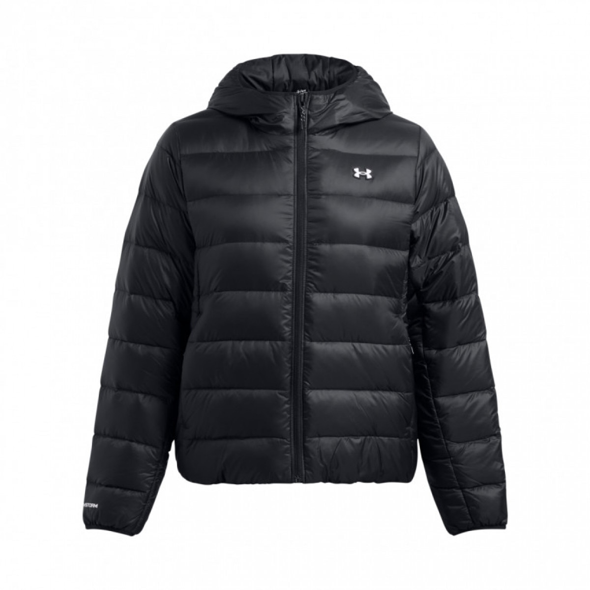 Damska kurtka puchowa pikowana Under Armour Legend Down Hooded Jacket - czarna - UNDER ARMOUR
