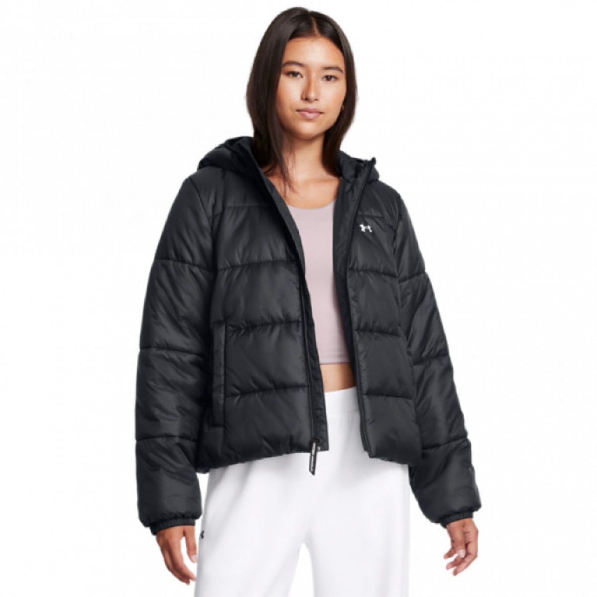 Damska kurtka puchowa pikowana Under Armour Lw Insulate Jacket - czarna - UNDER ARMOUR