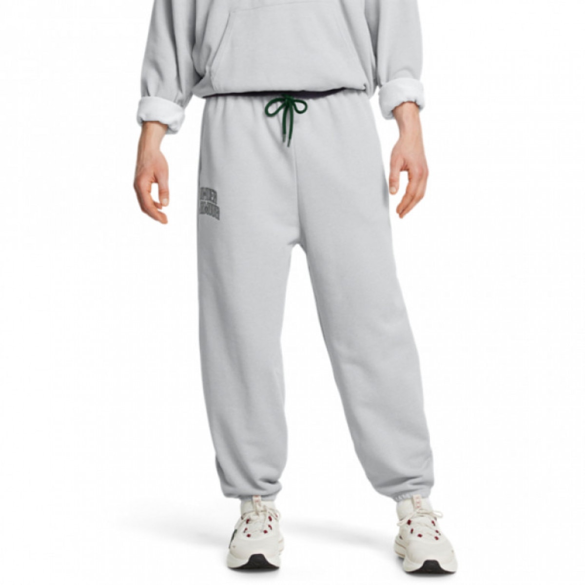 Męskie spodnie dresowe Under Armour UA Icon Hwt Terry Os Pant - szare - UNDER ARMOUR