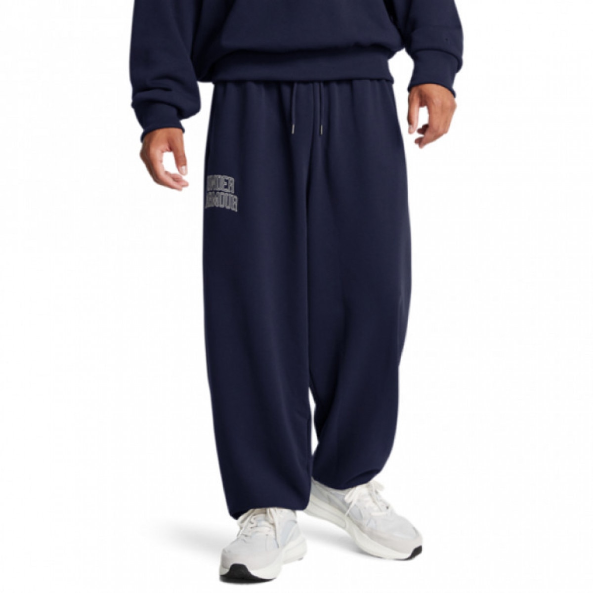 Męskie spodnie dresowe Under Armour UA Icon Hwt Terry Os Pant - granatowe - UNDER ARMOUR