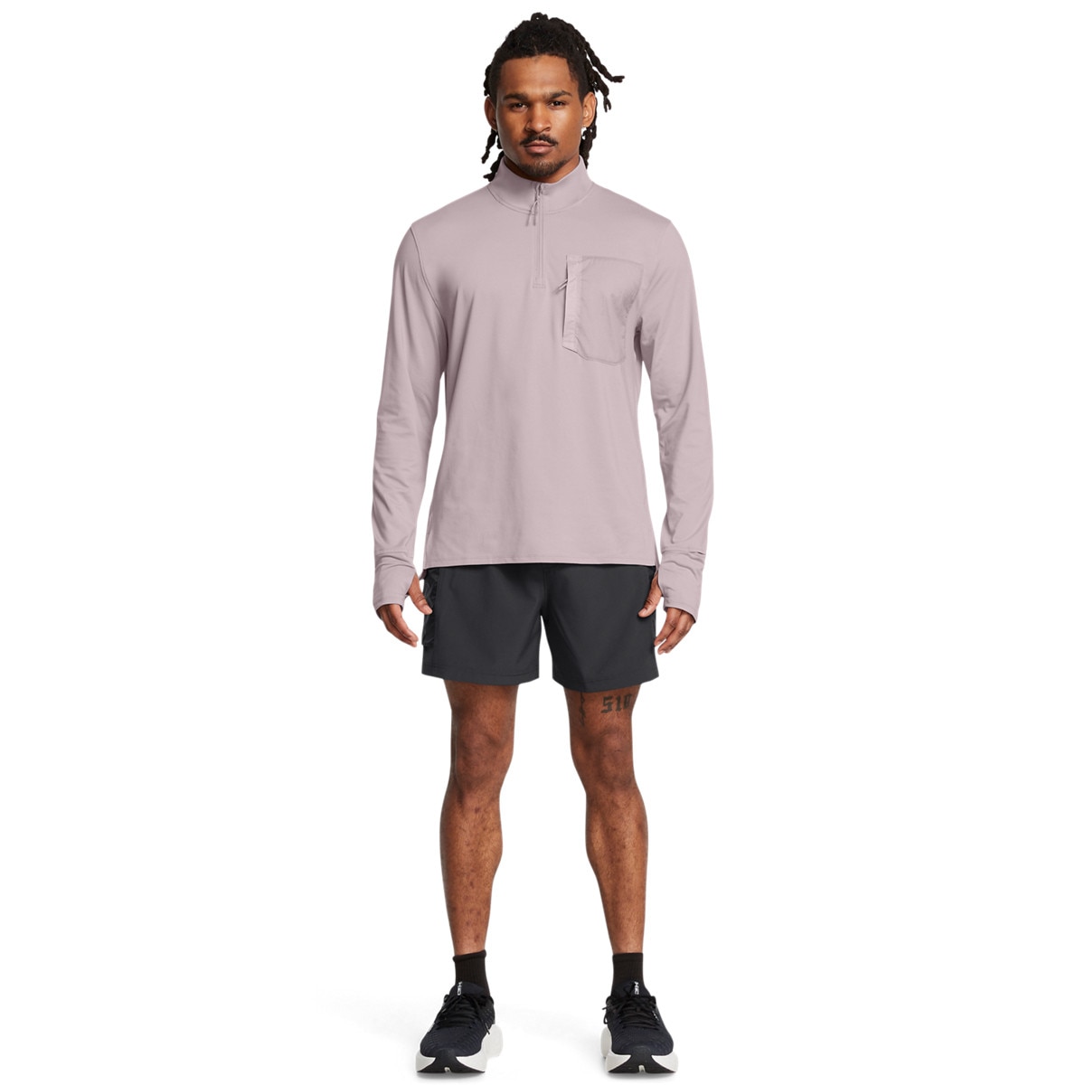 Męskie spodenki do biegania Under Armour UA Trail Run 5'' Shorts - czarne - UNDER ARMOUR