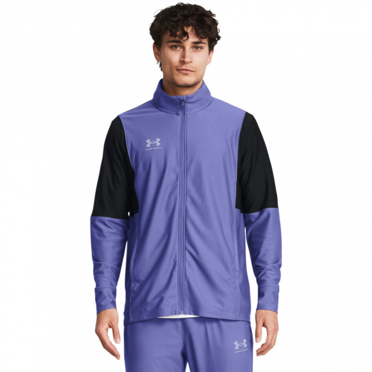 Męski dres komplet treningowy Under Armour UA M\'s Challenger Tracksuit - fioletowy - UNDER ARMOUR