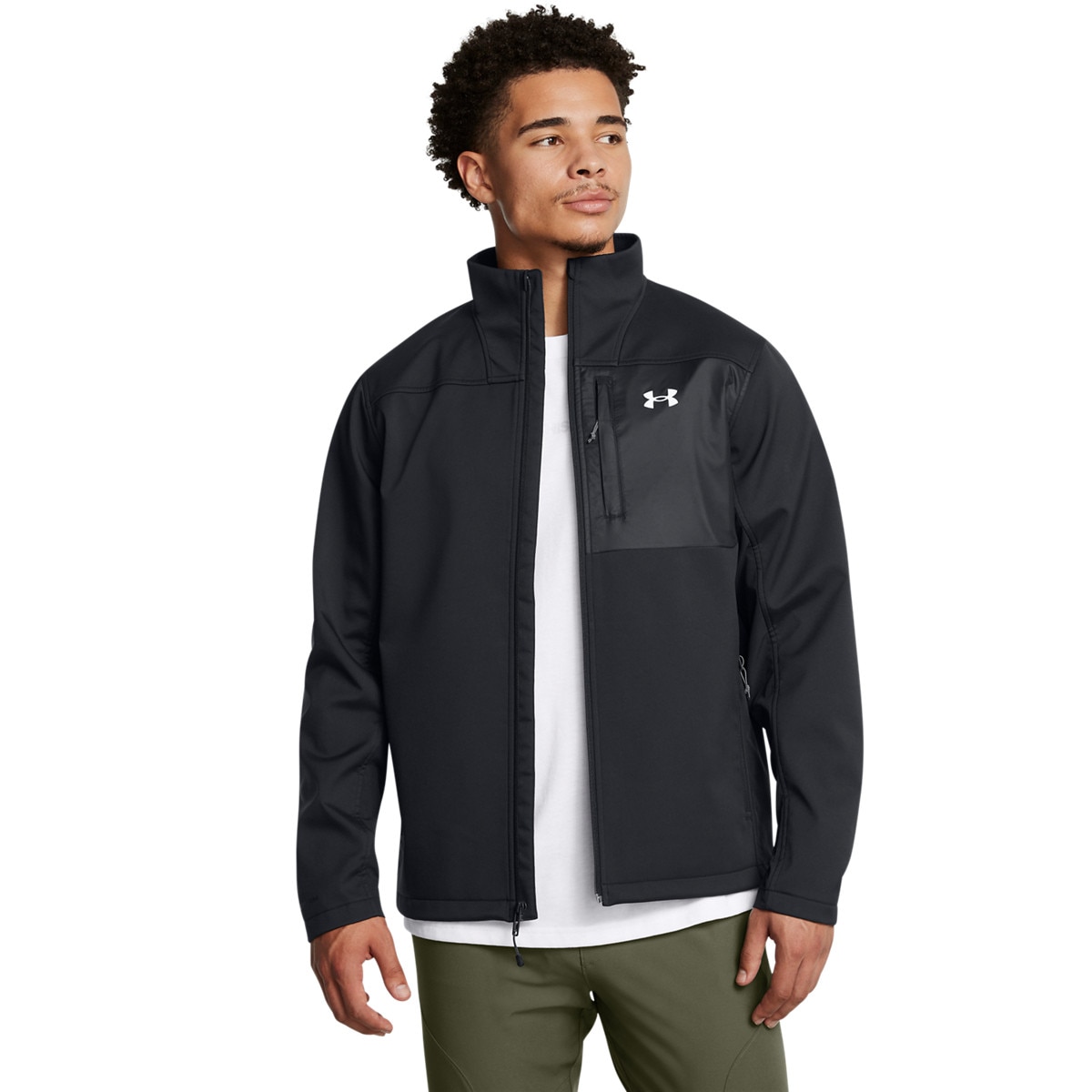 Męska kurtka przejściowa Under Armour Shield Jacket - czarna - UNDER ARMOUR