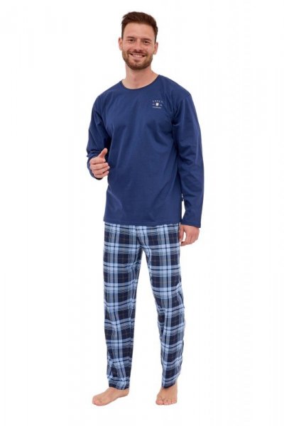 Piżama Aspen 124/263 jeans plus - Cornette