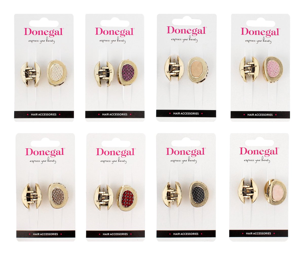 DONEGAL OZDOBY DO WŁOSÓW - KLAMERKI (FA-5720)  - MIX KOLORÓW