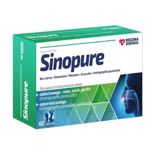 Suplement diety, Rodzina Zdrowia Sinopure, na układ oddechowy 60 tabletek