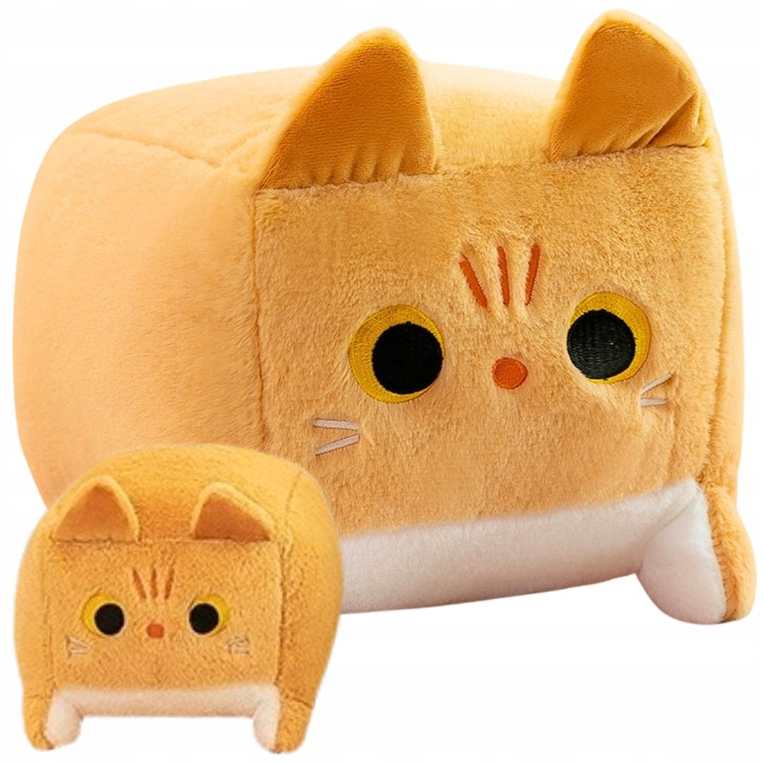 Maskotka Pluszowa Pluszak Kotek Kwadratowy Kot Przytulanka 35 cm