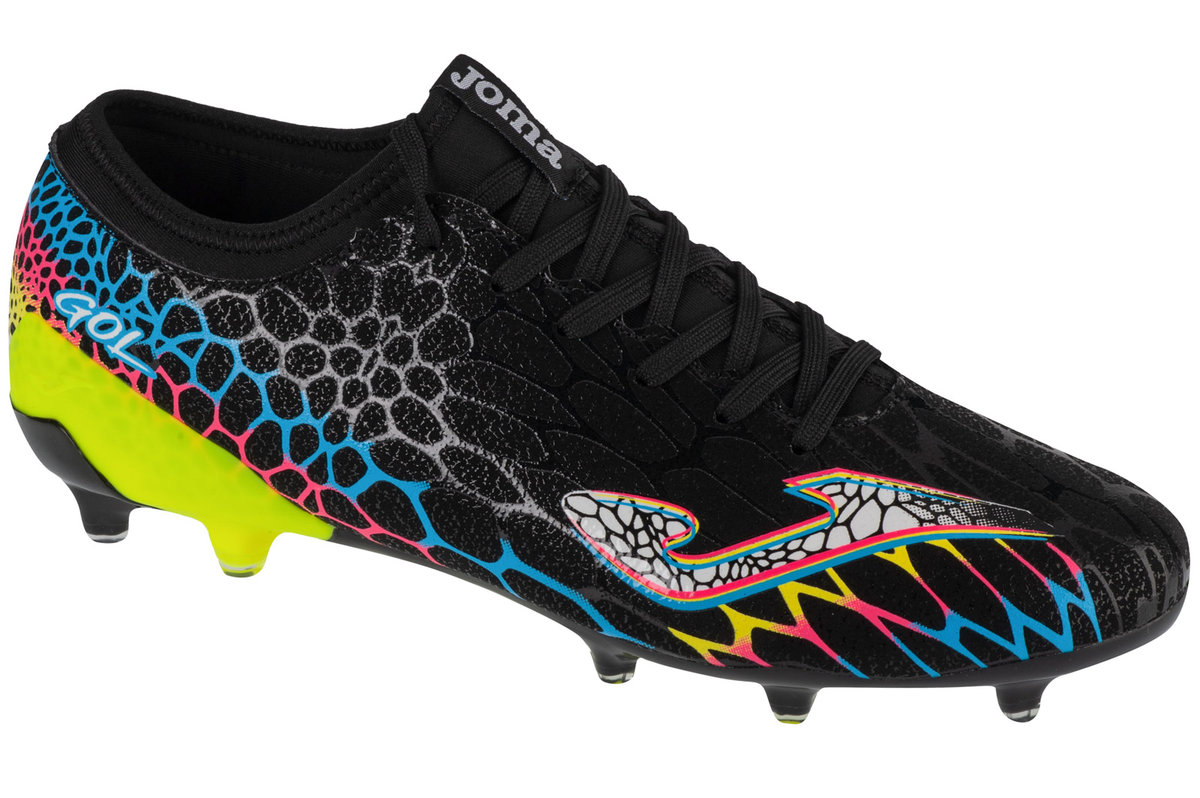 Joma Gol 2401 FG GOLW2401FG, Męskie, buty piłkarskie - korki, Czarne