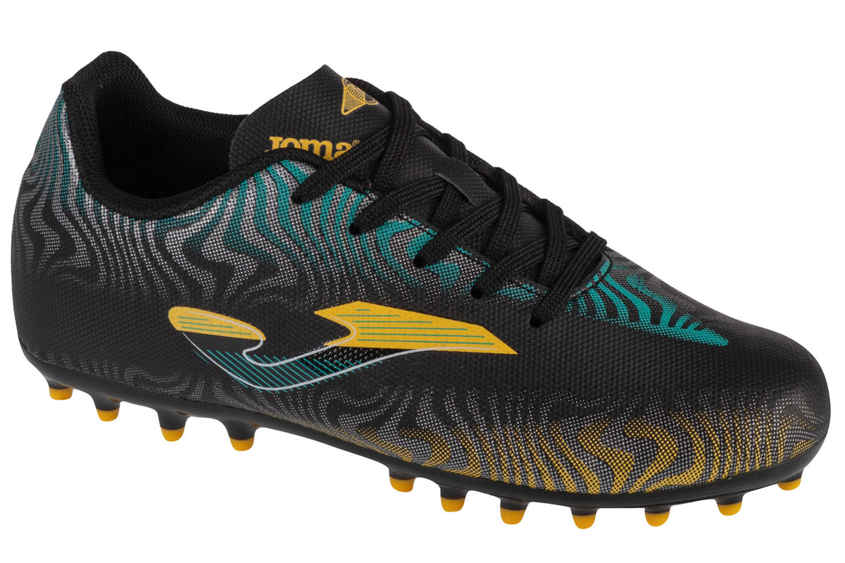 Joma Evolution Jr 2401 AG EVJW2401AG, dla chłopca, buty piłkarskie - korki, Czarne