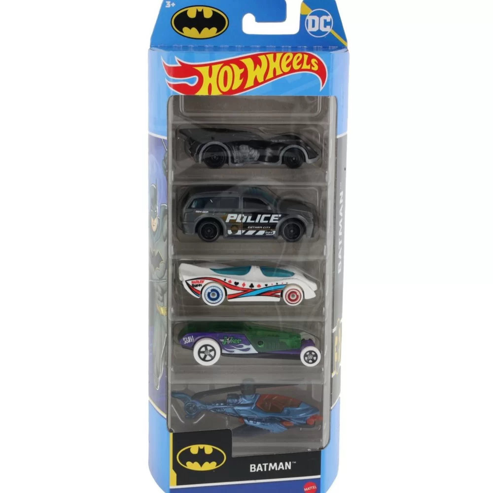 Hot Wheels Samochodziki 5-Pak Batman HTV44