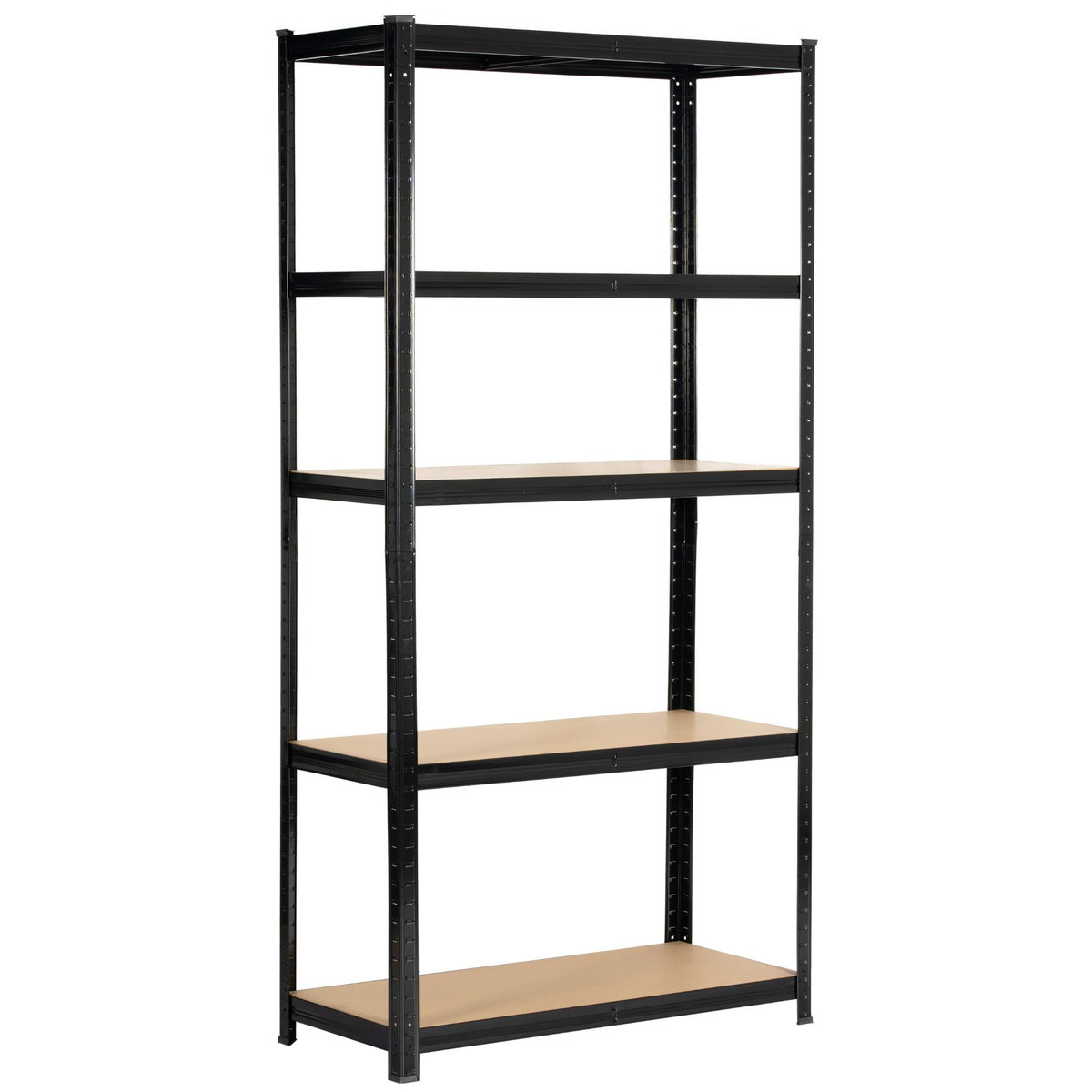 Regał metalowy do garażu piwnicy magazynowy 90x40x180 - Czarny