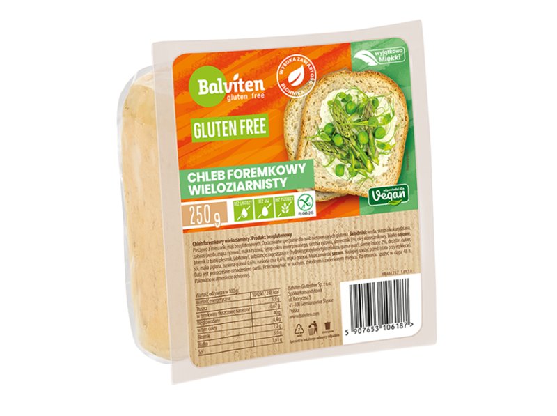 Balviten Chleb foremkowy wieloziarnisty bezglutenowy 250 g