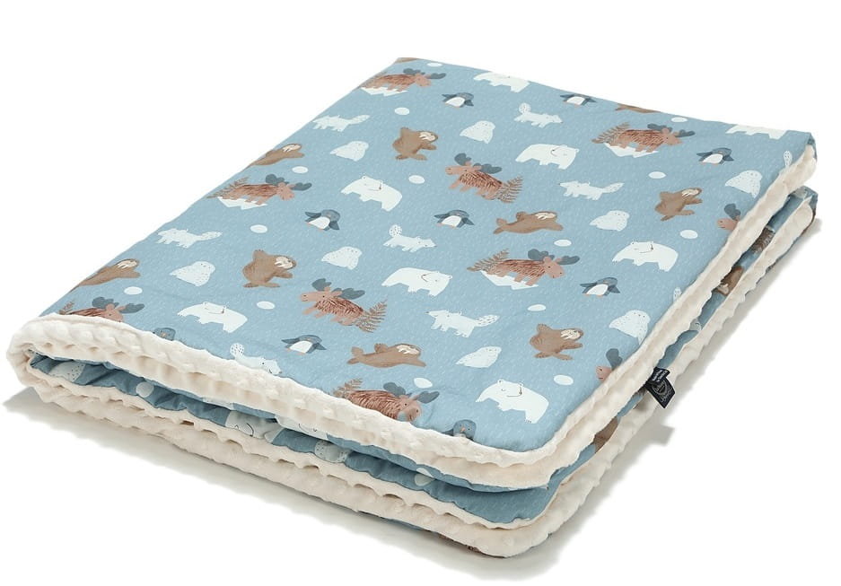 Ciepły Koc Przedszkolaka Minky 110X140 Arctic Friends La Millou