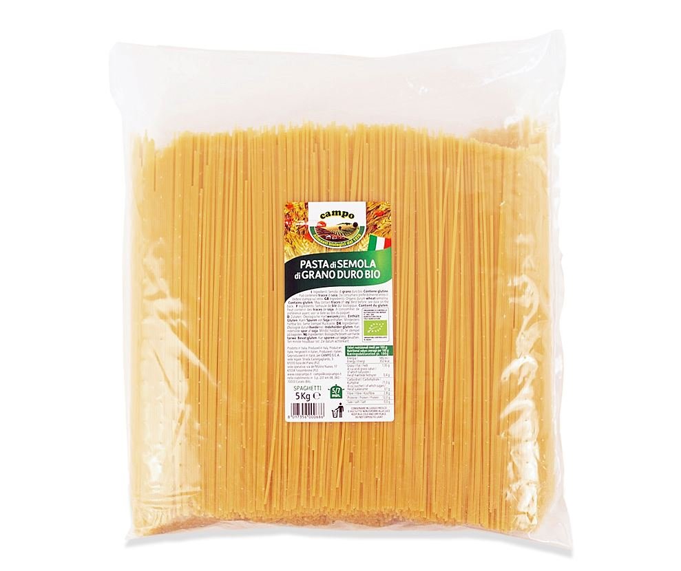 Horeca Makaron (semolinowy) spaghetti 5 kg Bio