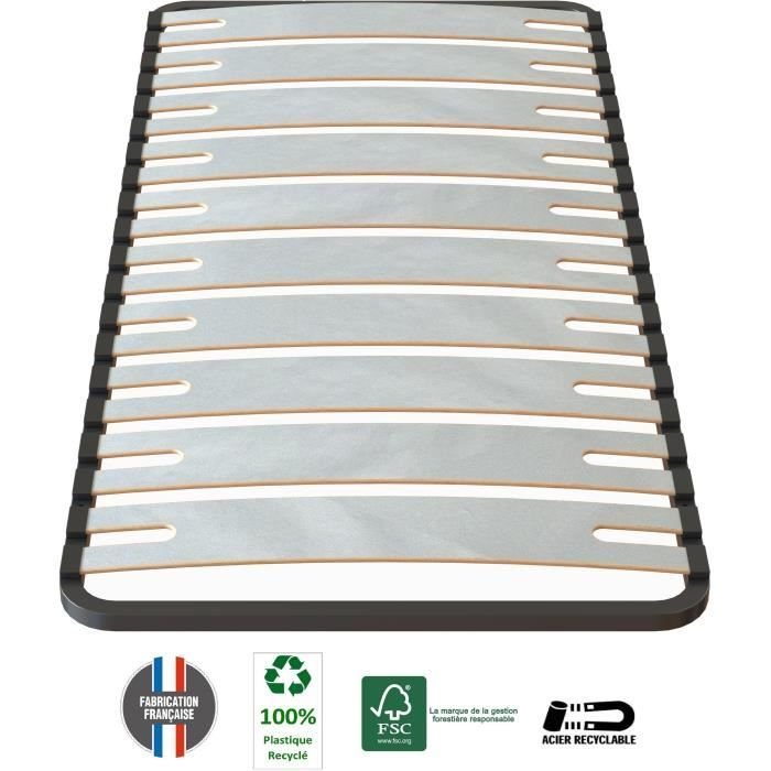 SEDAC OPTISIZE Podstawa łóżka 90 x 190 cm - Tapicerka listwowa - 4 cm