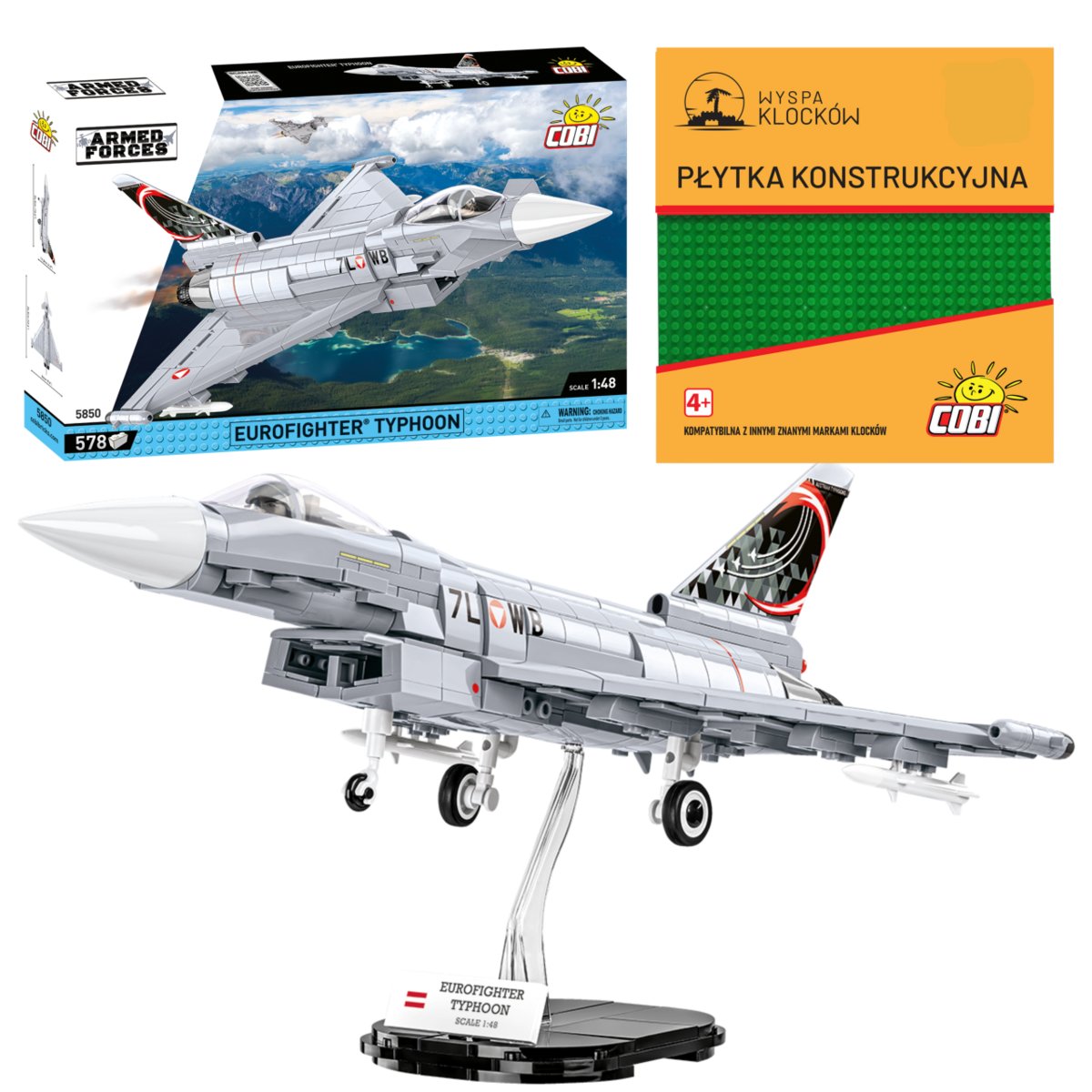 Cobi 5850 Samolot Eurofighter Typhoon Armed Forces 578 El