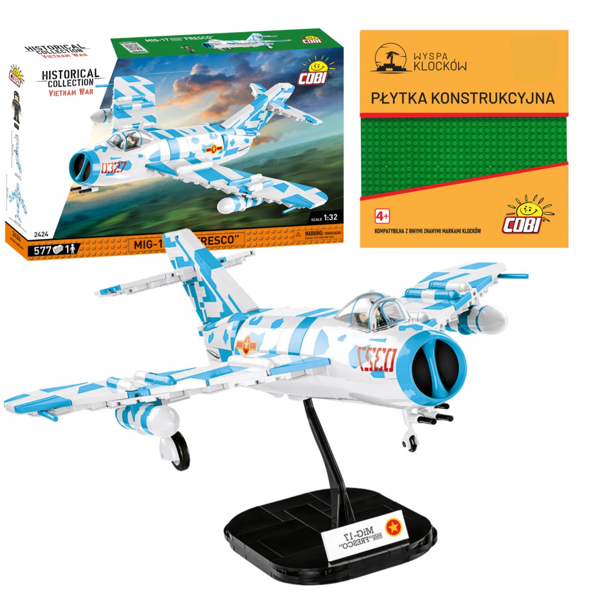 Cobi 2424 SAMOLOT MiG-17 NATO Code 
