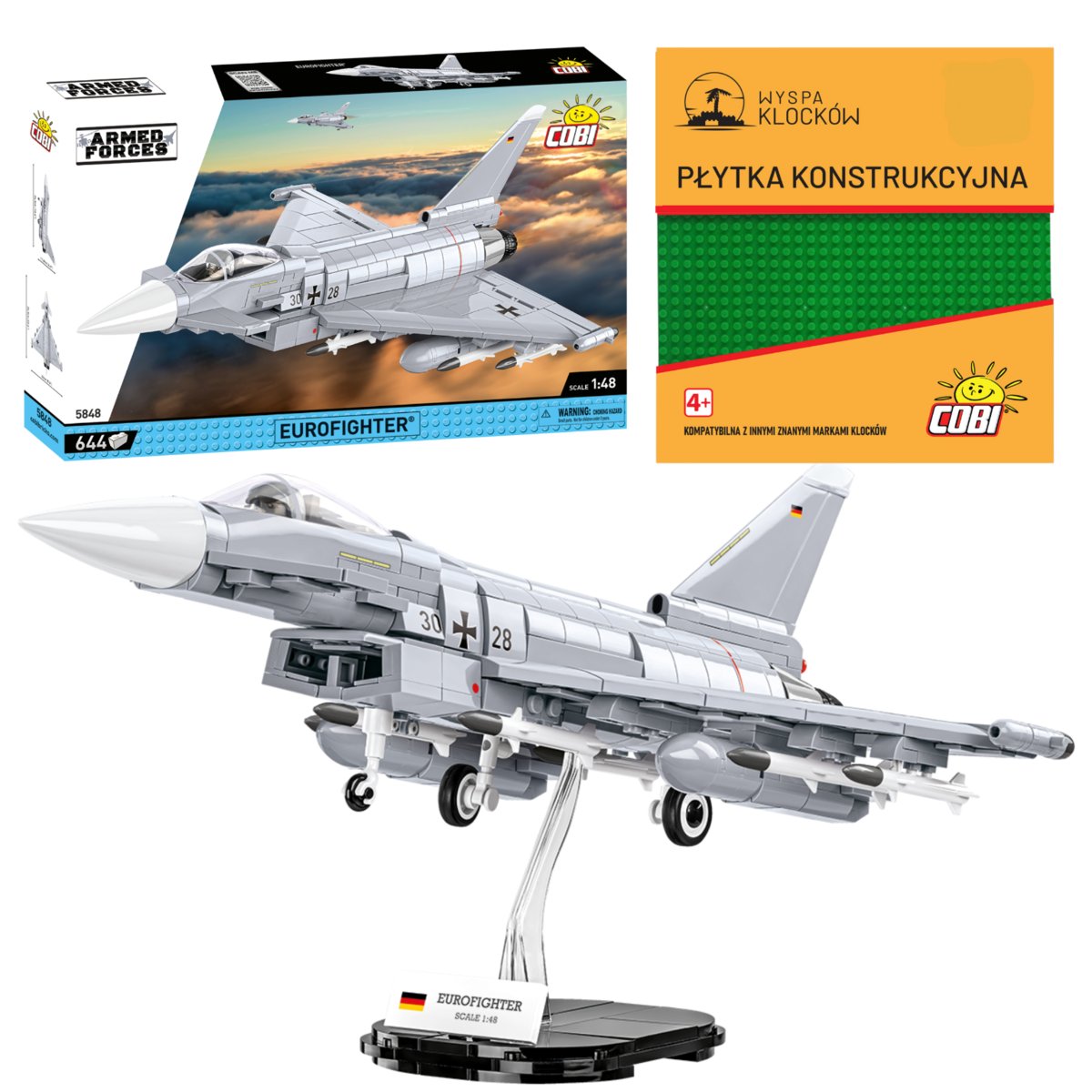 Cobi 5848 Samolot Myśliwiec Eurofighter 644 El.