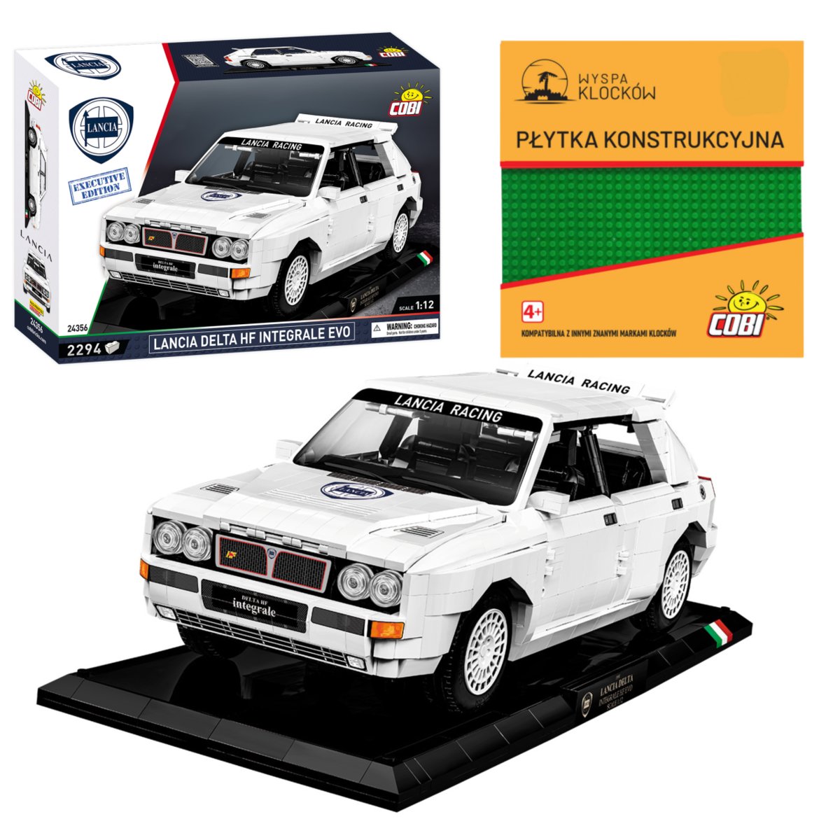 Cobi 24356 Samochód LANCIA DELTA HF INTEGRALE EVO Executive EditionA 2294 El. + PŁYTKA