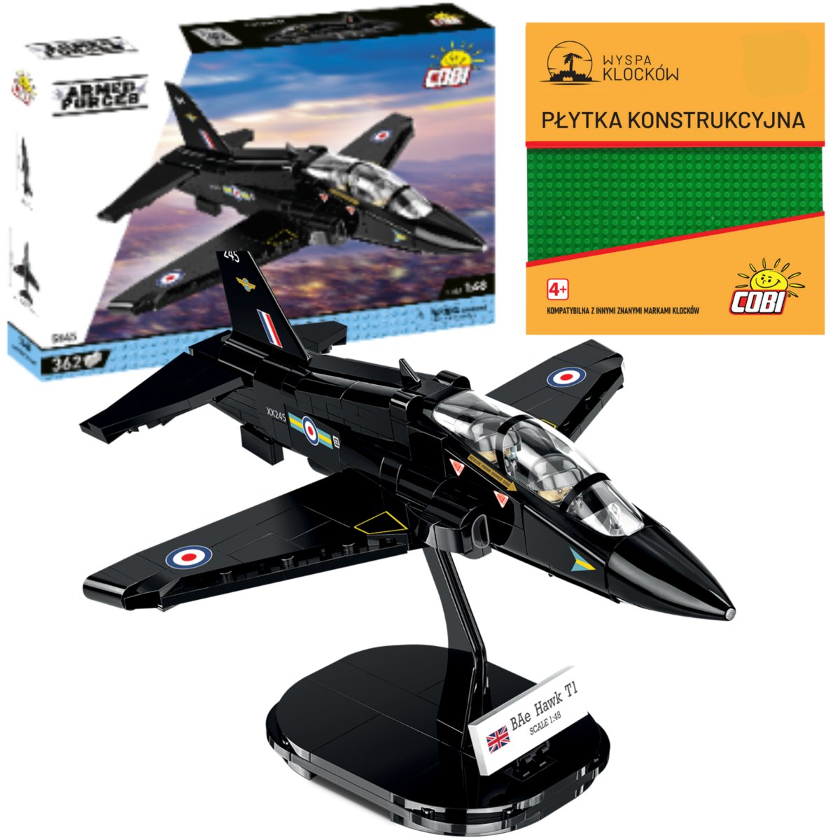 Cobi 5845 Samolot Myśliwiec Bae Hawk T1 Royal Air Force 362 El
