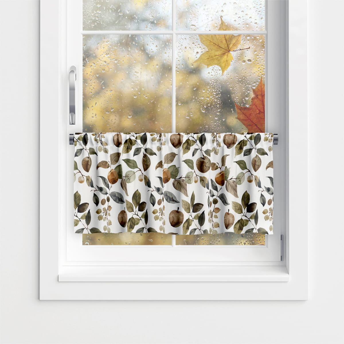 Zazdrostka AUTUMN wzór AT37 | akwarelowe jabłka 45 x 150 cm