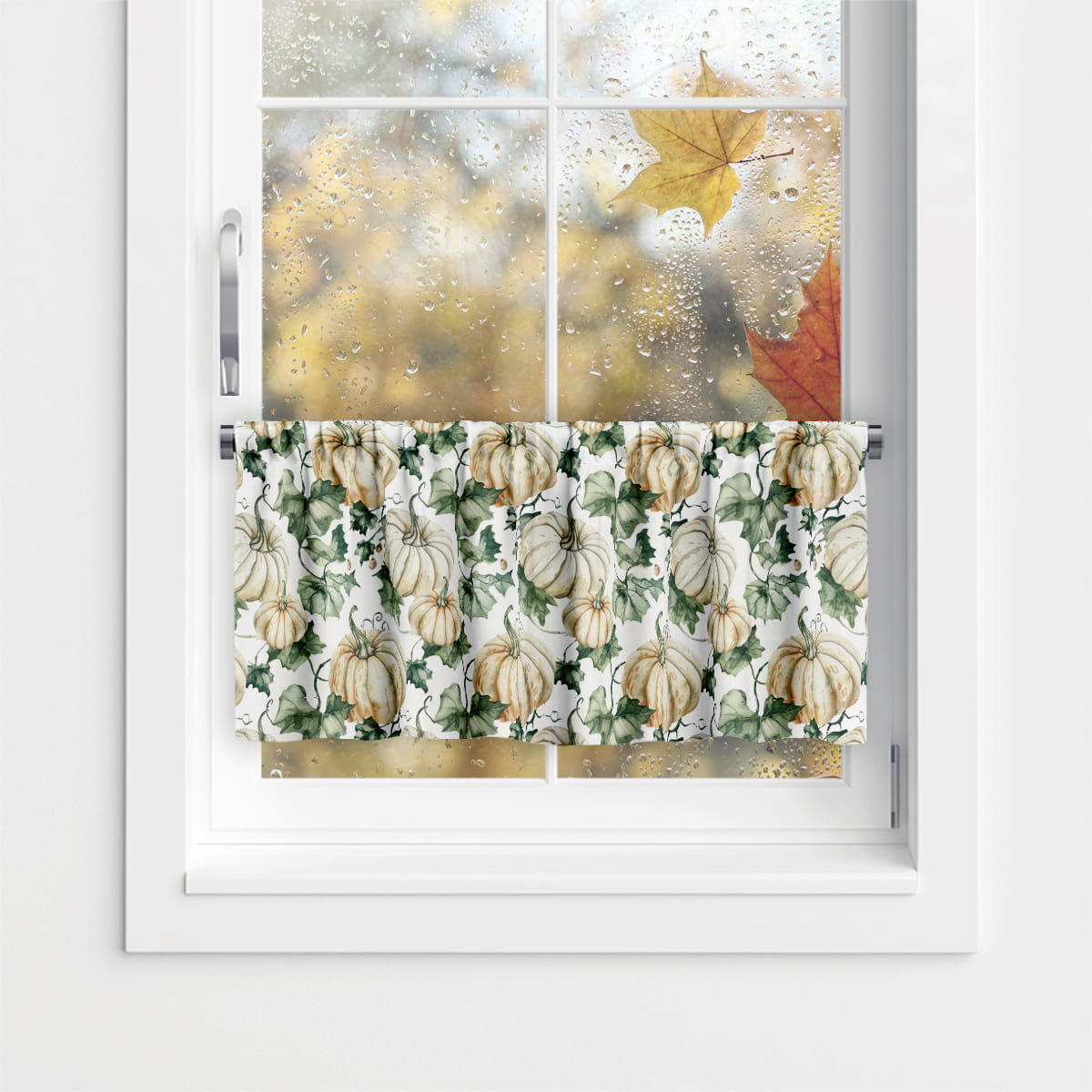 Zazdrostka AUTUMN wzór AT39 | akwarelowe dynie 45 x 240 cm