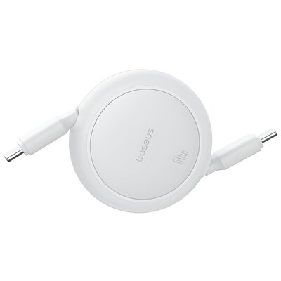 Kabel USB-C - USB-C  BASEUS Free2Pull Mini 60W 1 m Biały