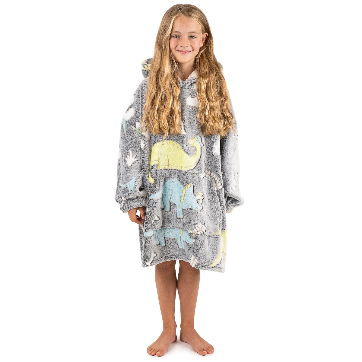 4Home Lamb poncho Dino, 72 x 150 cm