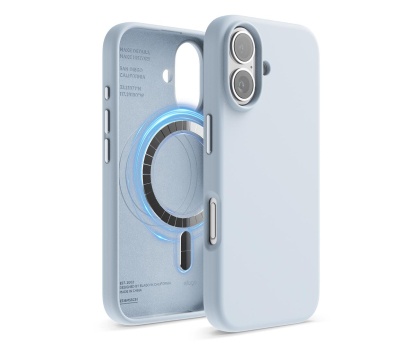 Elago Magnetic Silicone do iPhone 16 Light Blue