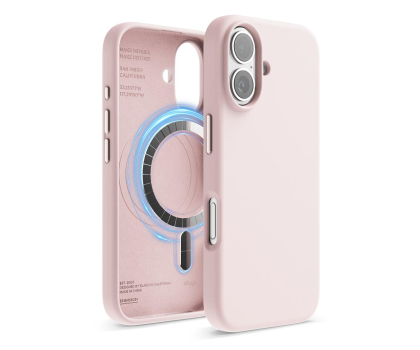 Elago Magnetic Silicone do iPhone 16 Lovely Pink