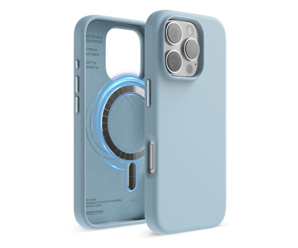 Elago Magnetic Silicone do iPhone 16 Pro Sky Blue