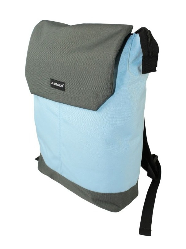Stylowy i Elegancki Plecak Jennifer Jones 4098 SZARO - NIEBIESKI 40 x 35 x 12