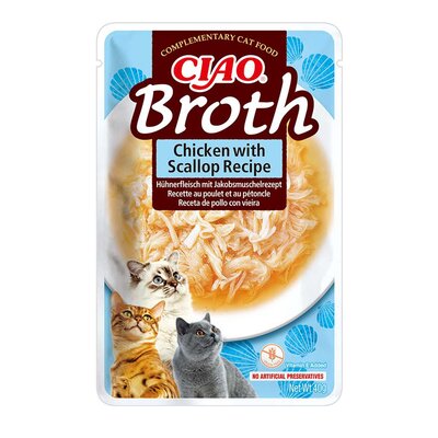 Karma dla kota INABA Ciao Broth Kurczak z przegrzebkami 40 g