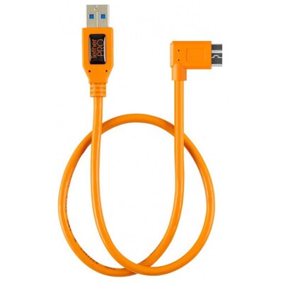 Kabel kątowy USB - Micro-B TETHER TOOLS Pro 50 cm Pomarańczowy