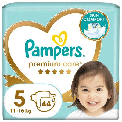 Pampers Pieluchy jednorazowe Premium Care 5 Junior 11-18 kg 44 sztuki)