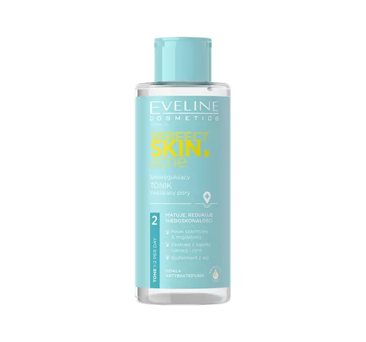 Eveline Cosmetics Perfect Skin.acne Seboregulujący tonik zwężający pory 150.0 ml