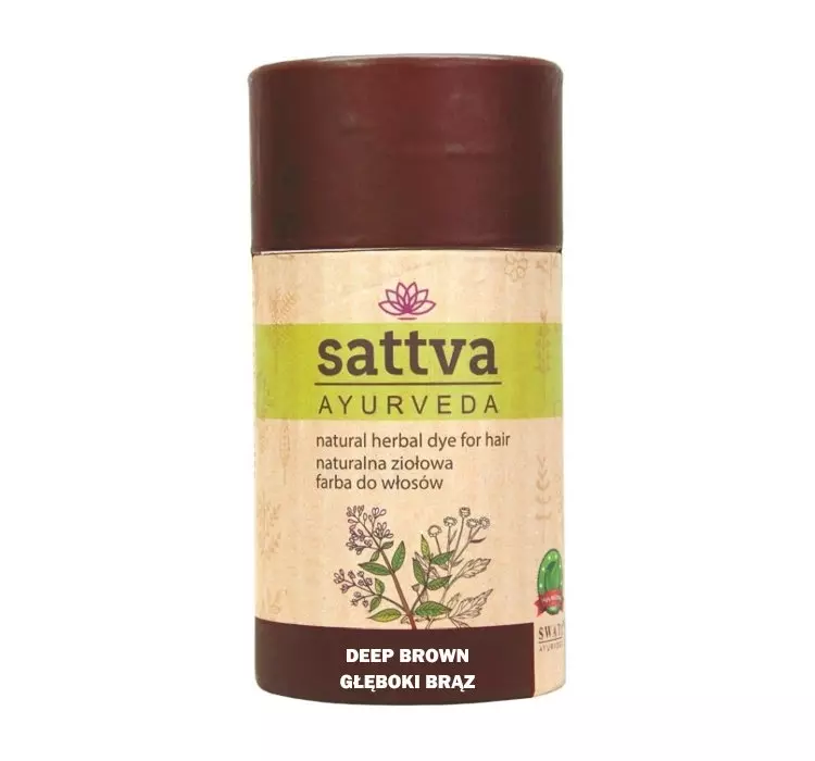 Natural Herbal Dye for Hair naturalna ziołowa farba do włosów Deep Brown 150g