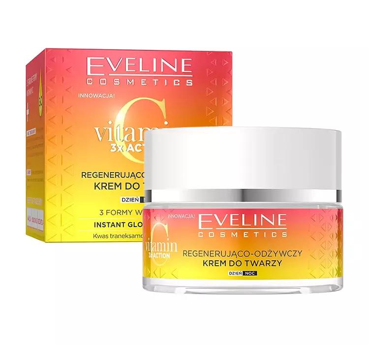 Eveline Vitamin C 3 x Action Regenerująco-odżywczy krem na dzień i na noc 50ml