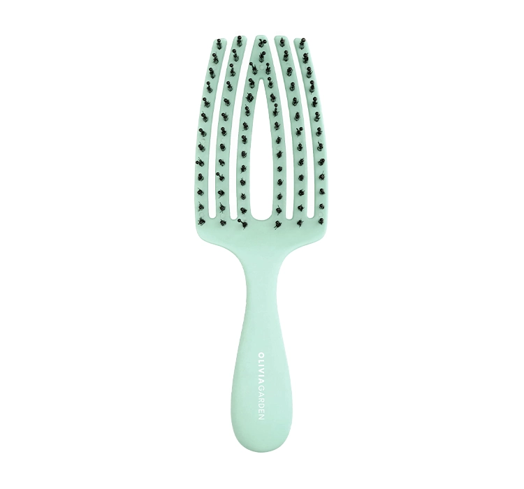 Olivia Garden Finger Brush Care Mini Kids - szczotka do rozczesywania włosów dla dzieci, miętowa