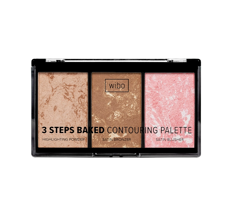 Wibo 3 Steps Baked Contouring Palette paleta do konturowania twarzy 10g