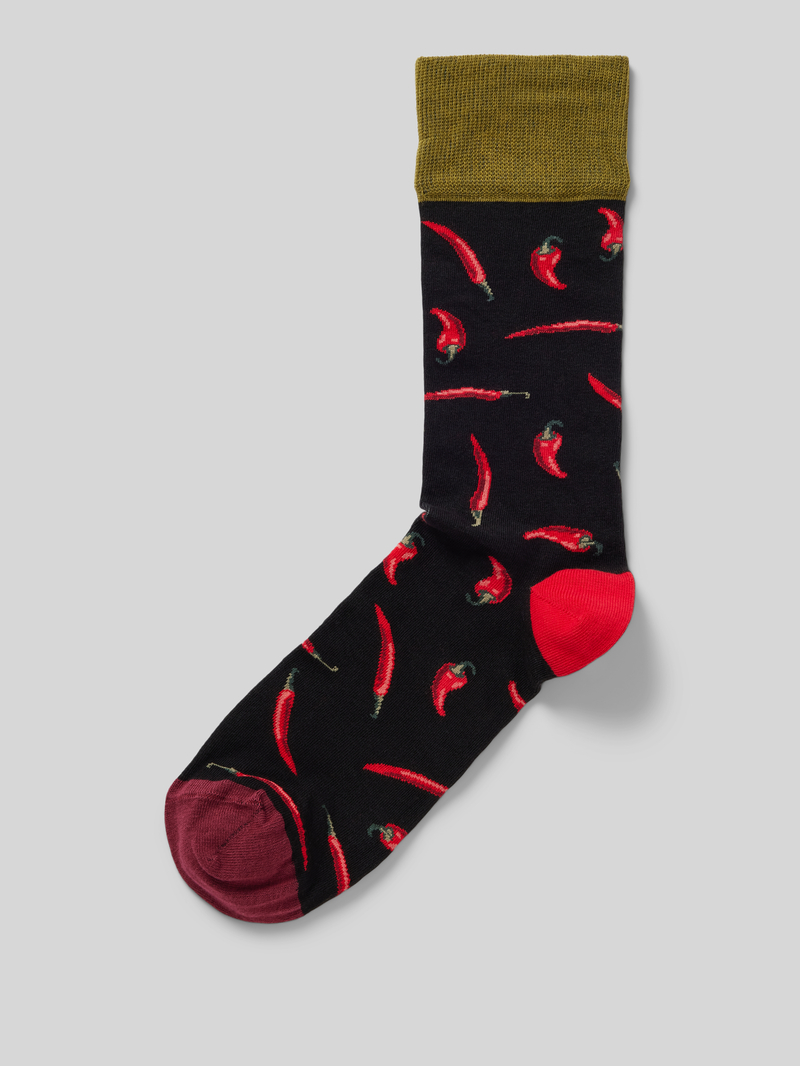 Skarpety z wyhaftowanym motywem model ‘Hot Chilly Socks’