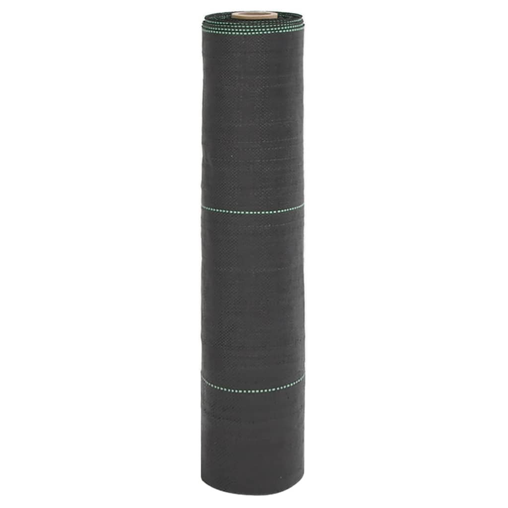 vidaXL Agrowłóknina antychwastowa, czarna, 0,5x25 m, PP