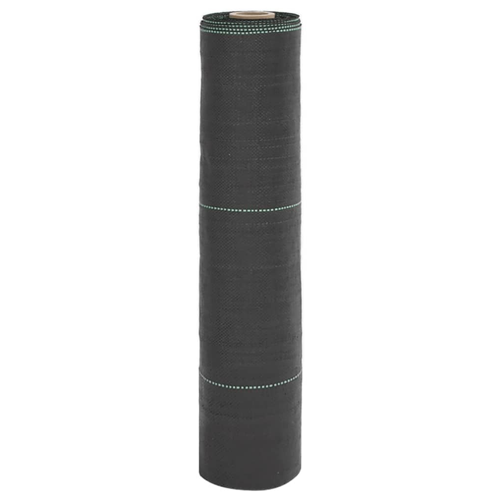 vidaXL Agrowłóknina antychwastowa, czarna, 0,5x10 m, PP