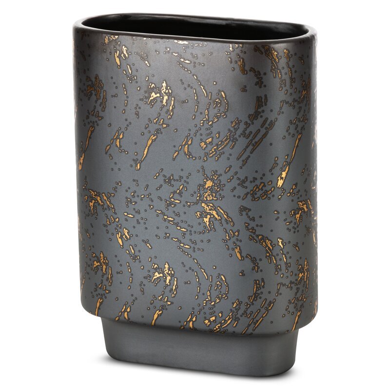 Eurofirany, Wazon dekoracyjny C/ARIELA/1/WAZ/1 20X10X28 GRAF+ZŁOT