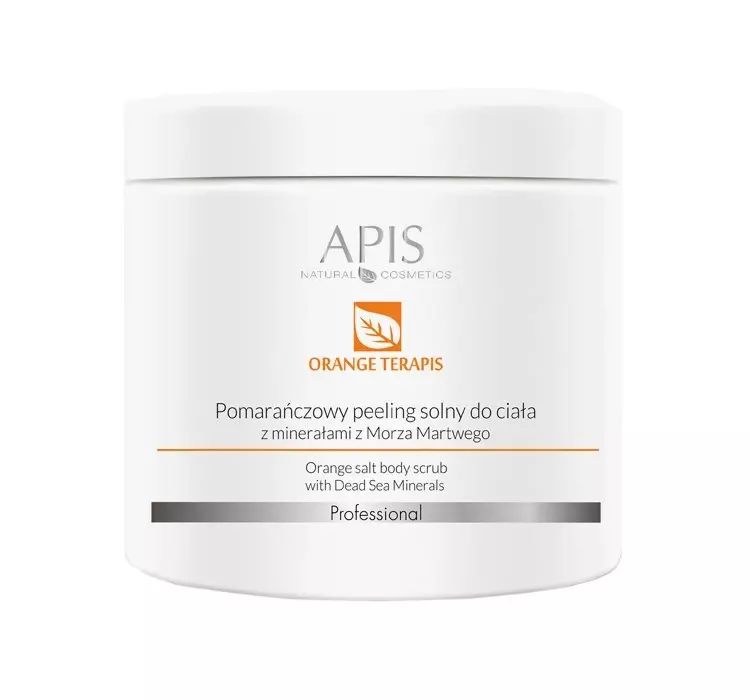 Apis ORANGE TERAPIS - Pomarańczowy peeling solny do ciała z minerałami z Morza Martwego 700 g