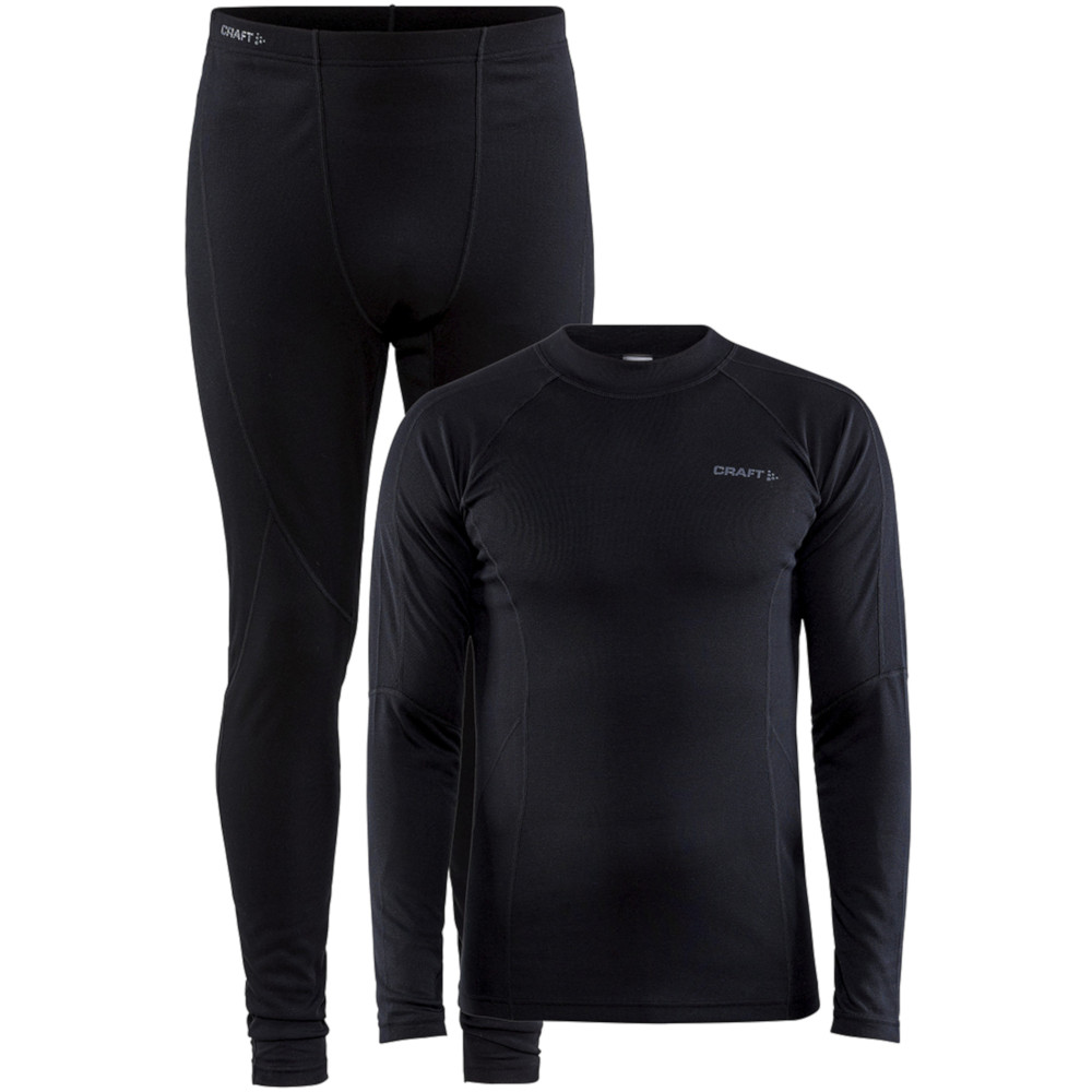 Zestaw dla mężczyzn Craft Core Warm Baselayer Rozmiar: XXL / Kolor: czarny